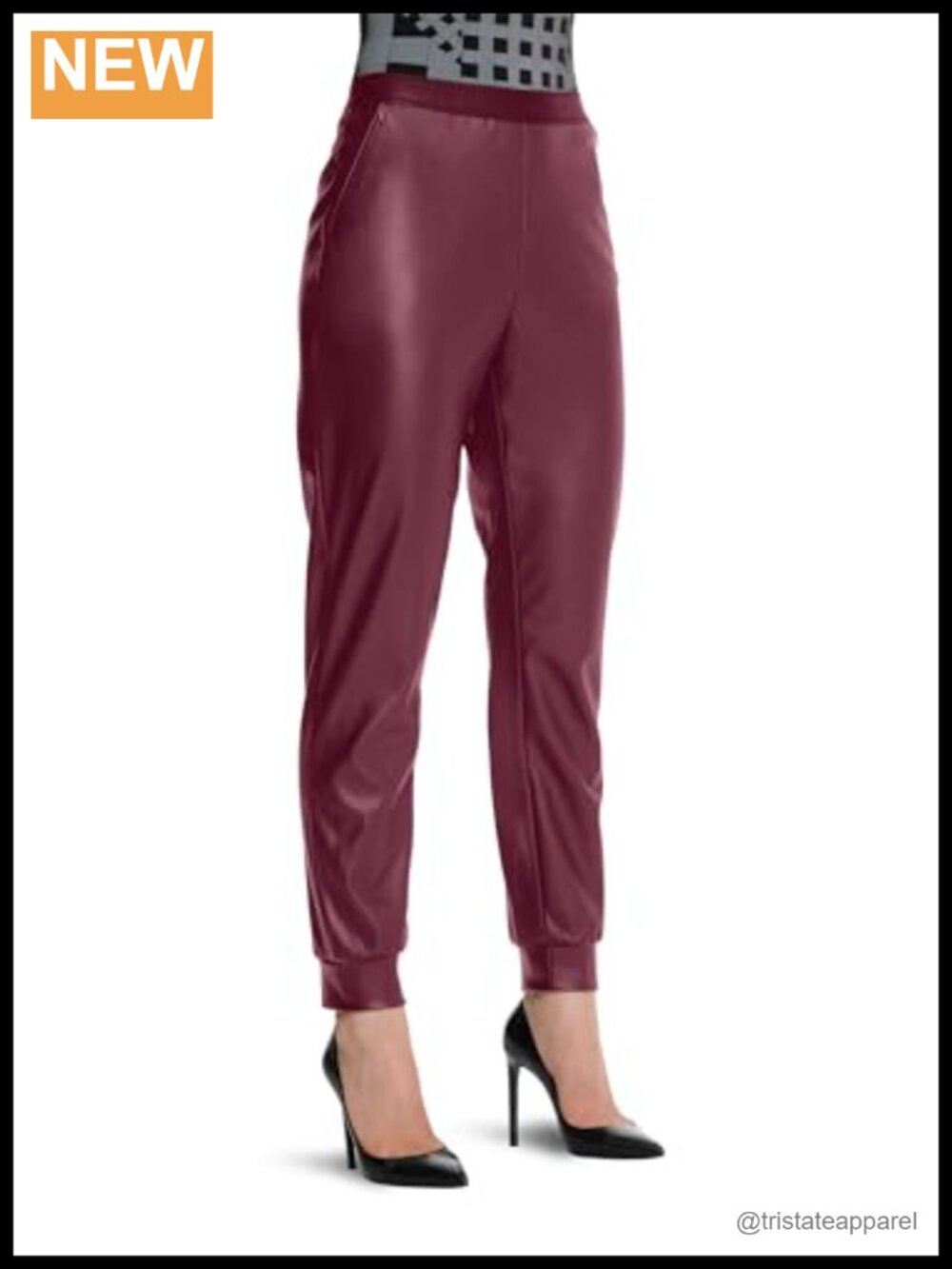 Wolford Vegan Leather Trousers Stretchable Pull-On Pants